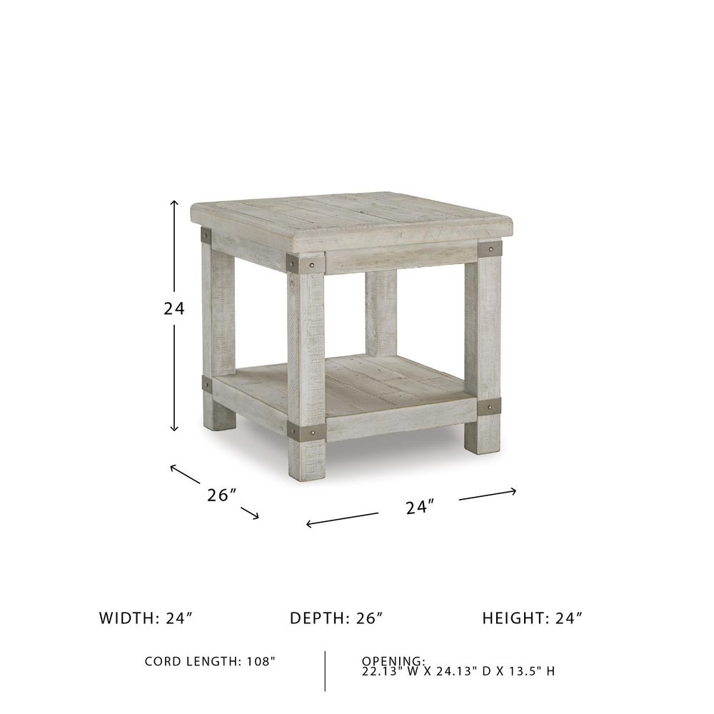 Signature DESIGN BY ASHLEY Carynhurst 24 in. Gray Rectangle Wood