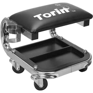 400 lbs. 15.8 in. Rolling Mechanic Creeper Seat with Tool Tray and Cup Holder