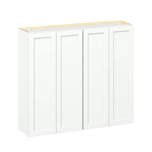 Emerson Pure White Wall 4-Door Ready to Assemble Kitchen Cabinet (48 in. W x 42 in. H x 12 in. D)