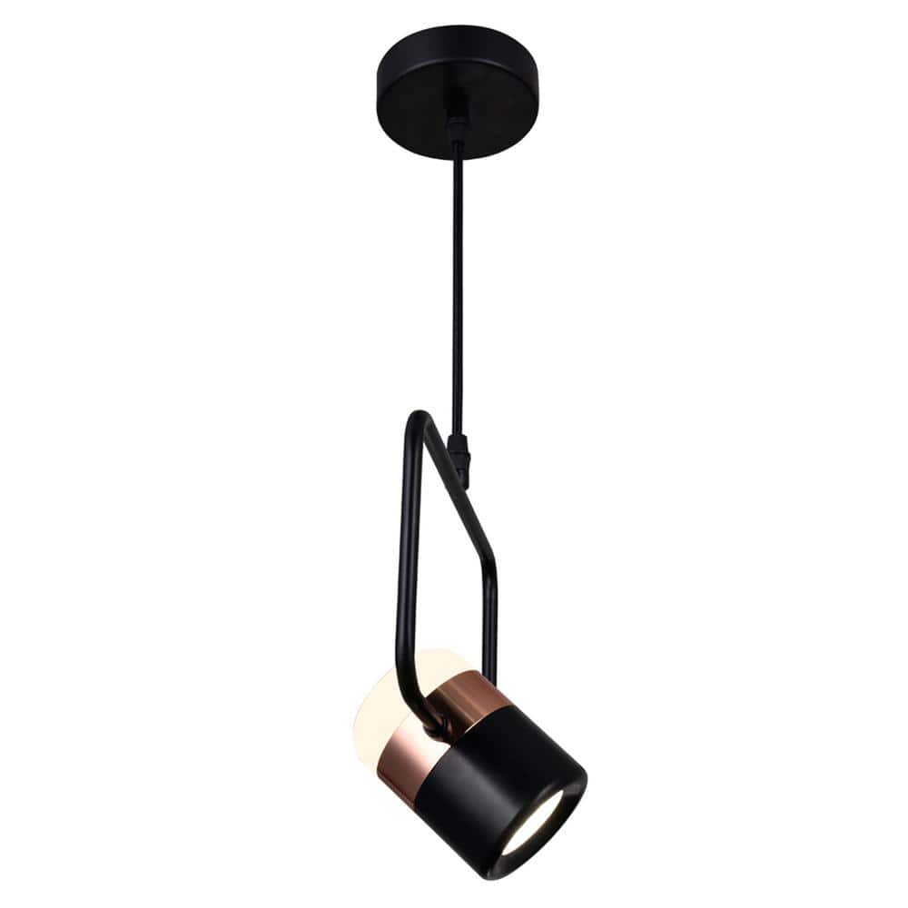 Black Glass LED Mini Pendant Light