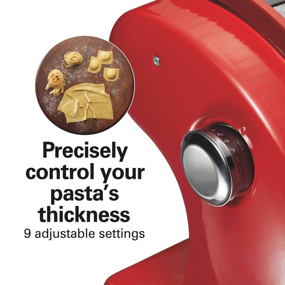 Hamilton Beach Red Electric Stainless Steel Pasta Maker