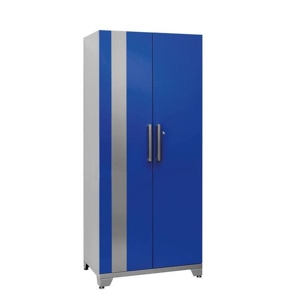 NewAge Products Performance Plus 83 in. H x 36 in. W x 24 in. D 2-Door Steel Garage Cabinet in Blue