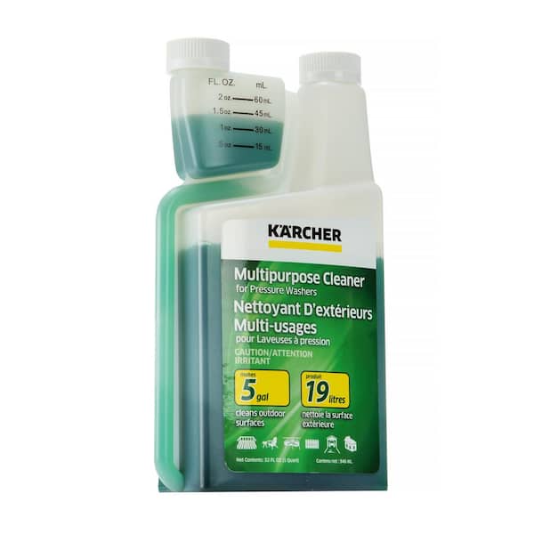 Karcher 1 qt. Multi-Purpose Pressure Washer Cleaning Detergent Soap  Concentrate - Perfect for All Outdoor Surfaces 9.558-145.0 - The Home Depot