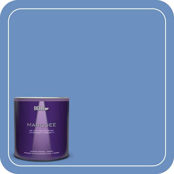 BEHR MARQUEE 1 qt. Home Decorators Collection #HDC-MD-02 Lapis Lazuli One-Coat Hide Eggshell Enamel Interior Paint & Primer