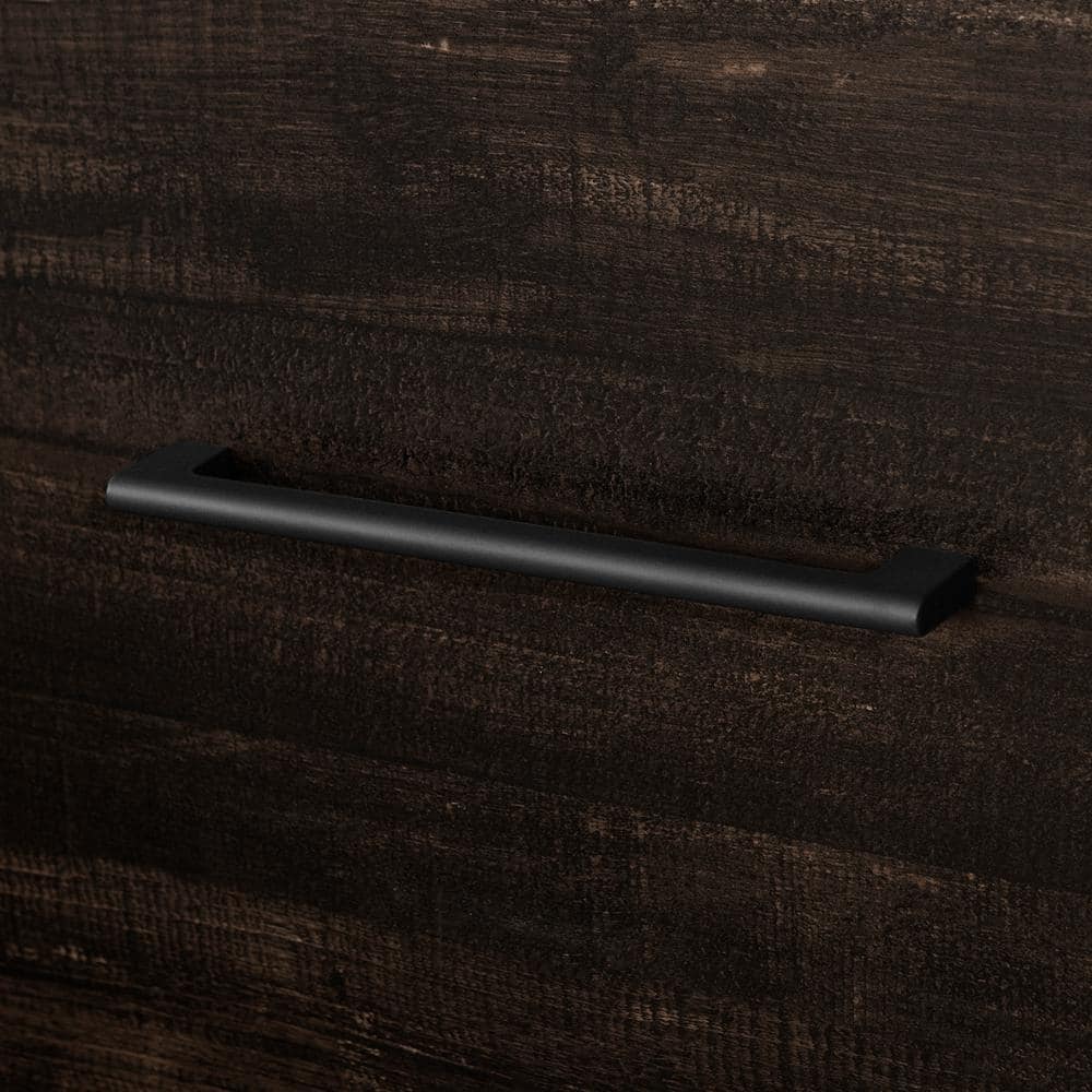 Londen Rubbed Black 6-Drawer Industrial Double Dresser