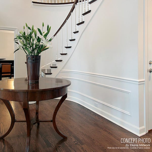 9/16 in. x 144 in. x 4-1/4 in. Resin Baseboard Flexible Moulding
