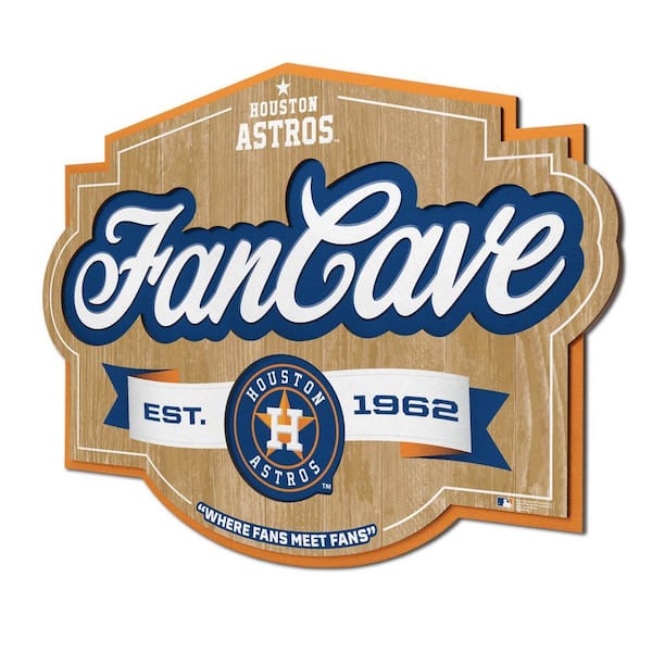 MLB Houston Astros Fan Cave Decorative Sign