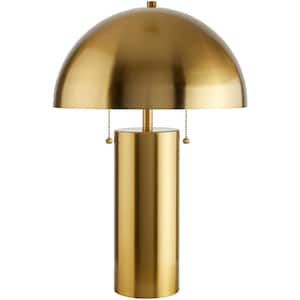 Fungiaire 22 in. Gold Indoor Table Lamp