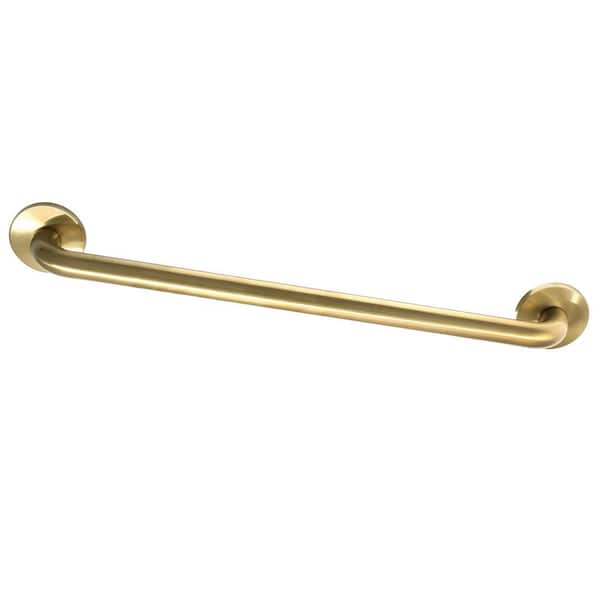 Kingston Brass Meridian 26 in. x 1-1/4 in. Grab Bar in Brushed Brass