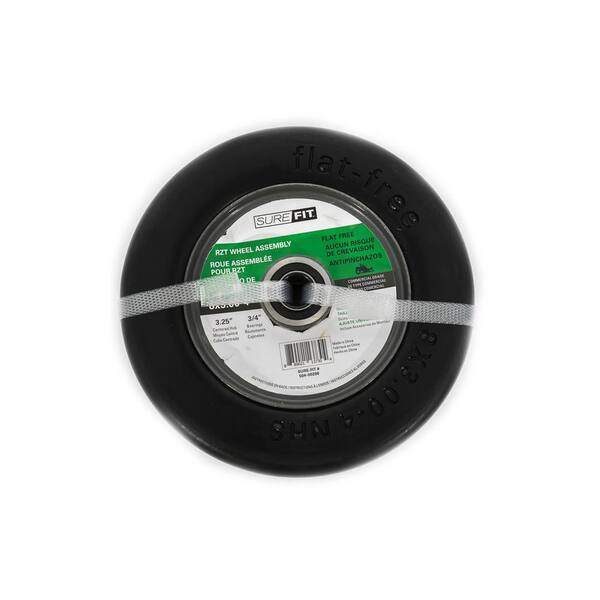 Sure-Fit 8 in. x 3.00 in. x 4 in. Flat Free Assy RZT Wheel