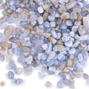 1 Ib. Light Blue Polished Gem Stones Rocks Crystals