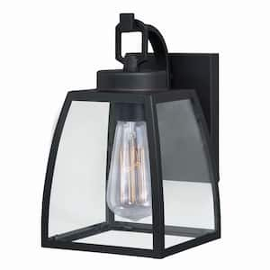 Granville 1 Light Bronze Geometric Outdoor Wall Lantern Clear Glass