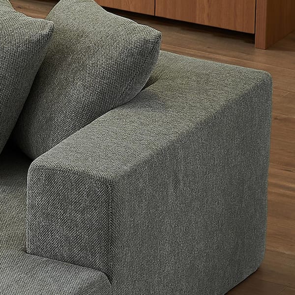 Boyel Living 105.2 in Wide Straight Arm Chenille L-Shaped