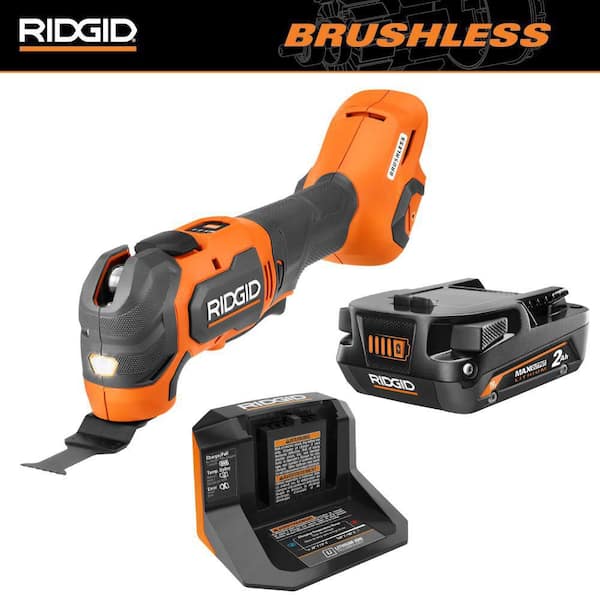 18V Brushless Cordless Oscillating Multi-Tool Kit with 2Ah MAX Output Battery and Charger