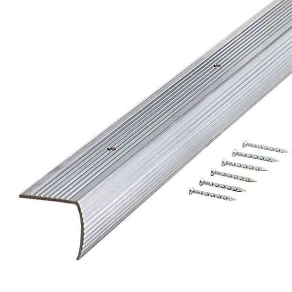 Unbranded Silver Fluted 36 in. Stair Edging