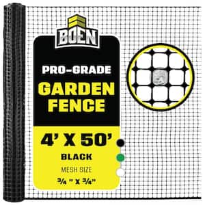 BOEN 4 ft. x 100 ft. Green Plastic Garden Fence GF-50004