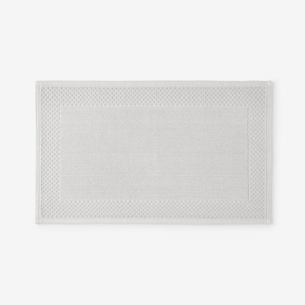 The Company Store Legends Luxury Sterling 17 in. x 24 in. Silver Bath Mat