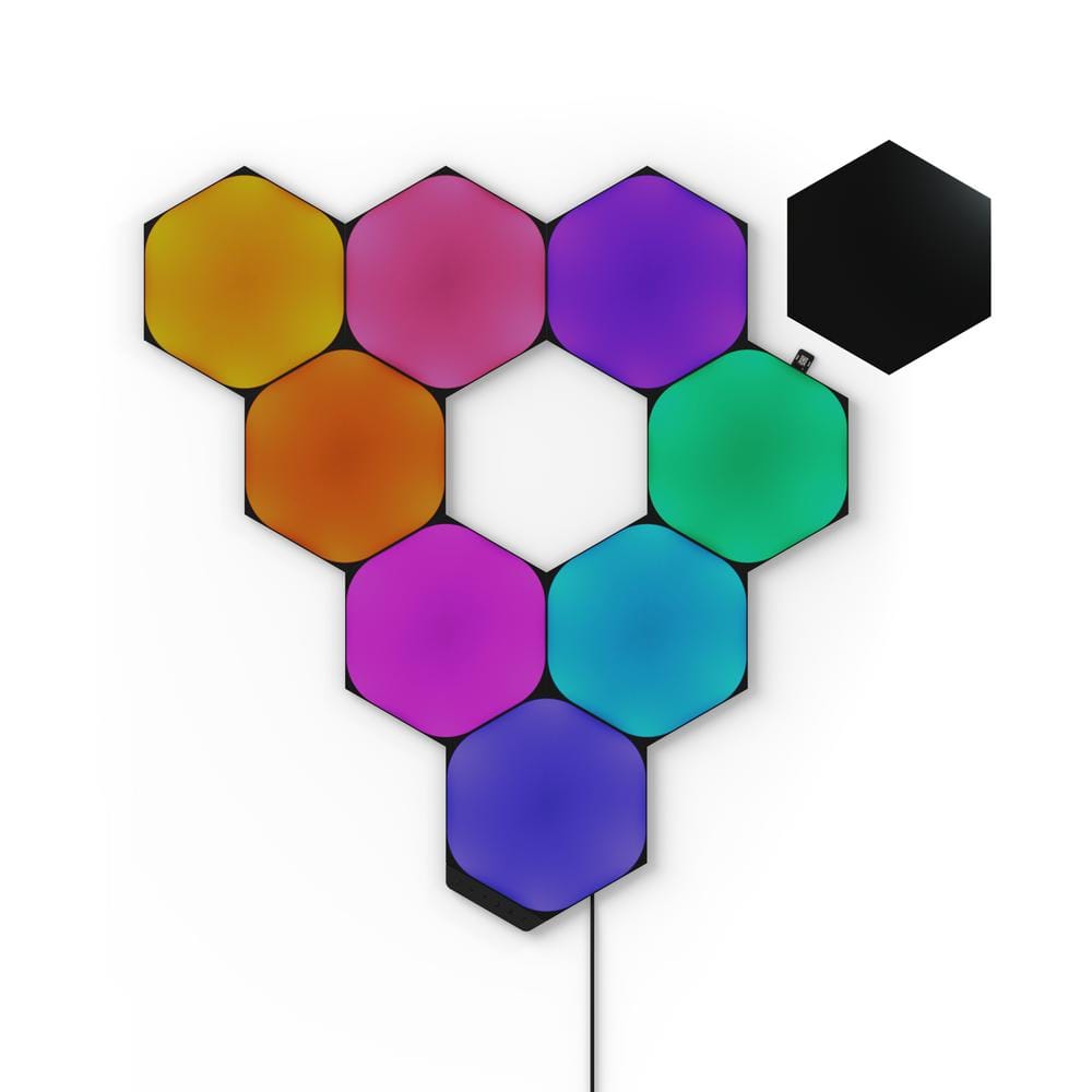 Nanoleaf Shapes - Modular Lighting Black Hexagon Smarter Kit RGBW