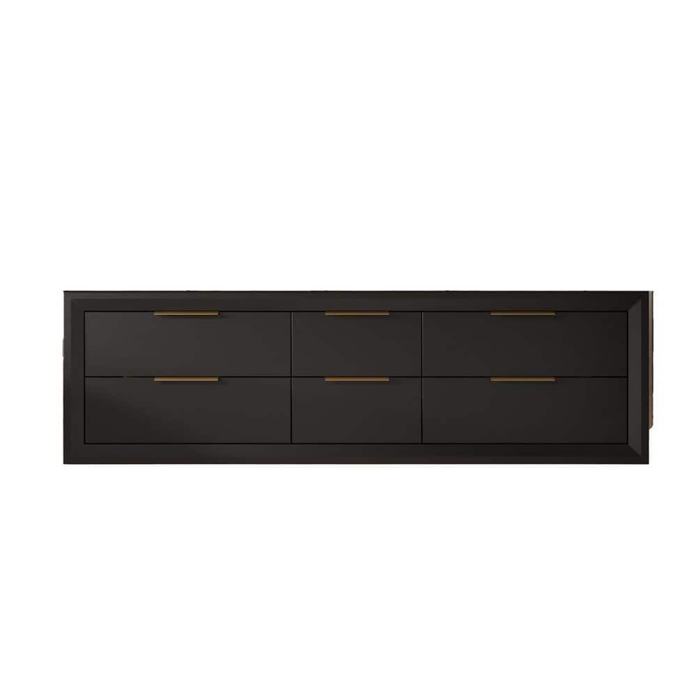 60 in. Double Sink Floating Black Bath Vanity with White Porcelain Top price history on PriceWatchPro