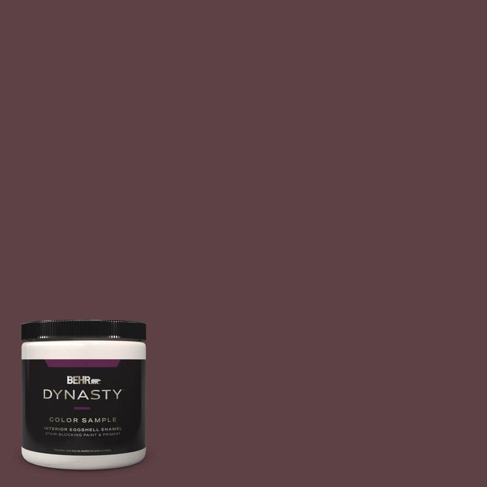 BEHR DYNASTY 8 oz. #MQ1-49 Raspberry Truffle One-Coat Hide Eggshell ...
