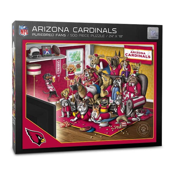 NFL Arizona Cardinals Purebred Fans Puzzle-A Real Nailbiter (500-Piece)