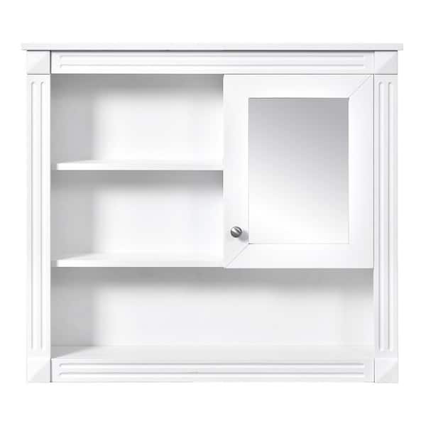32 in. W x 28.7 in. H Rectangular MDF Medicine Cabinet with Mirror