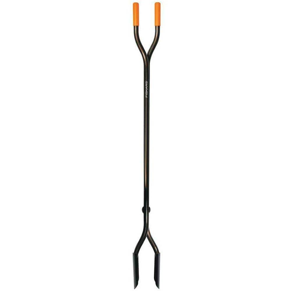 Fiskars 53-inch Steel Posthole Digger  Black/Orange  Manual