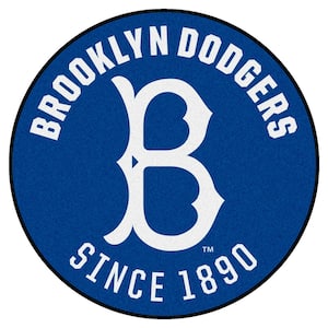 Brooklyn Dodgers Blue 2 ft. x 2 ft. Round Area Rug