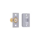 Solid Brass Wide Roller Ball Catch in Satin Chrome