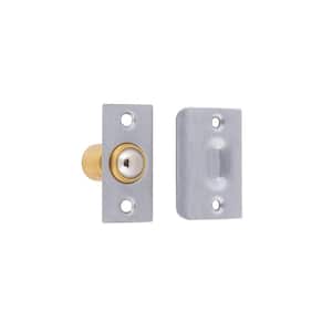 Solid Brass Wide Roller Ball Catch in Satin Chrome