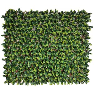 Expandable PVC Trellis Hedge 30 in. X 98 in. Artificial Leaf