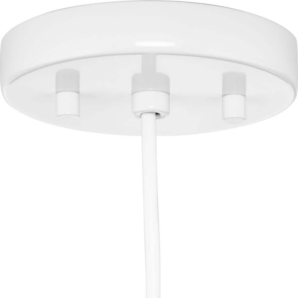 Elegant Brushed Nickel Bowl Pendant with White Dome Shade