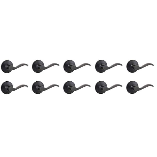 Naples Aged Bronze Hall/Closet Door Lever 10-Pack