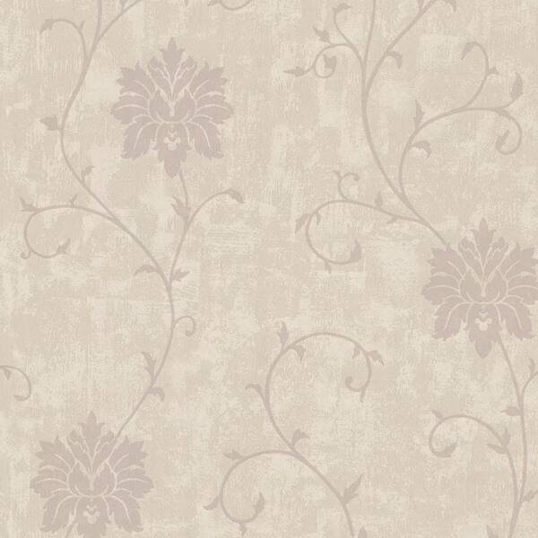 Beacon House Dahli Taupe Floral Trail Paper Strippable Roll Wallpaper (Covers 56 sq. ft.)