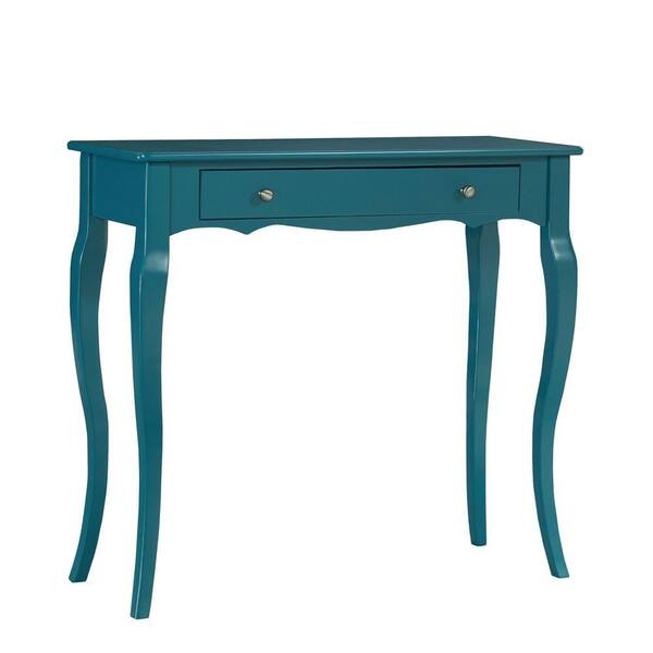 HomeSullivan Lisette Scalloped Front Console Table in Peacock