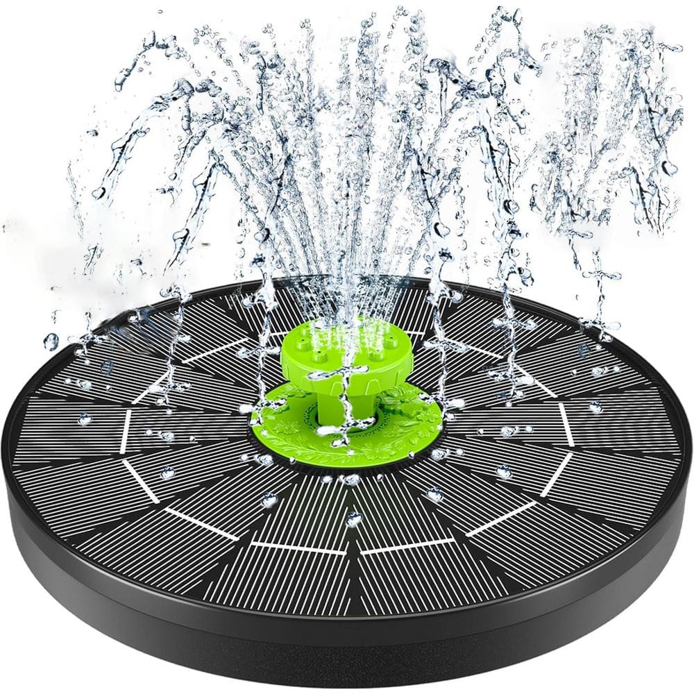 6.3 in. Dia Green Resin Solar Bird Bath Fountain Pump price history on PriceWatchPro