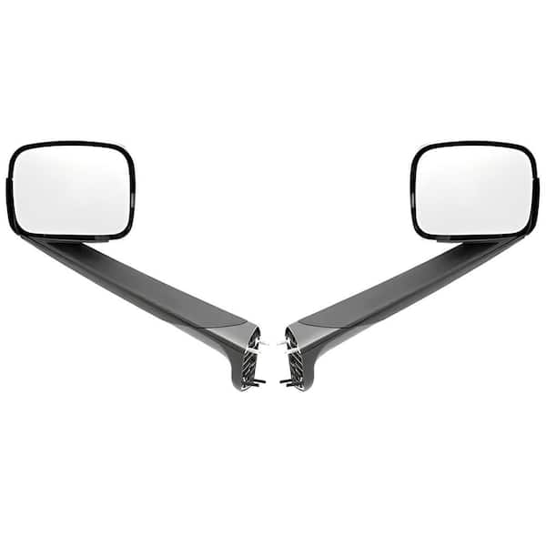 Chrome Hood Mirrors Compatible with New Freightliner Cascadia 2018-2021 Pair