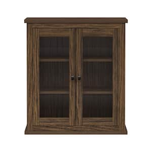 Donovan 8.82 in. W x 21.97 in. D x 25 in. H x Bathroom Storage Wall Cabinet in Walnut