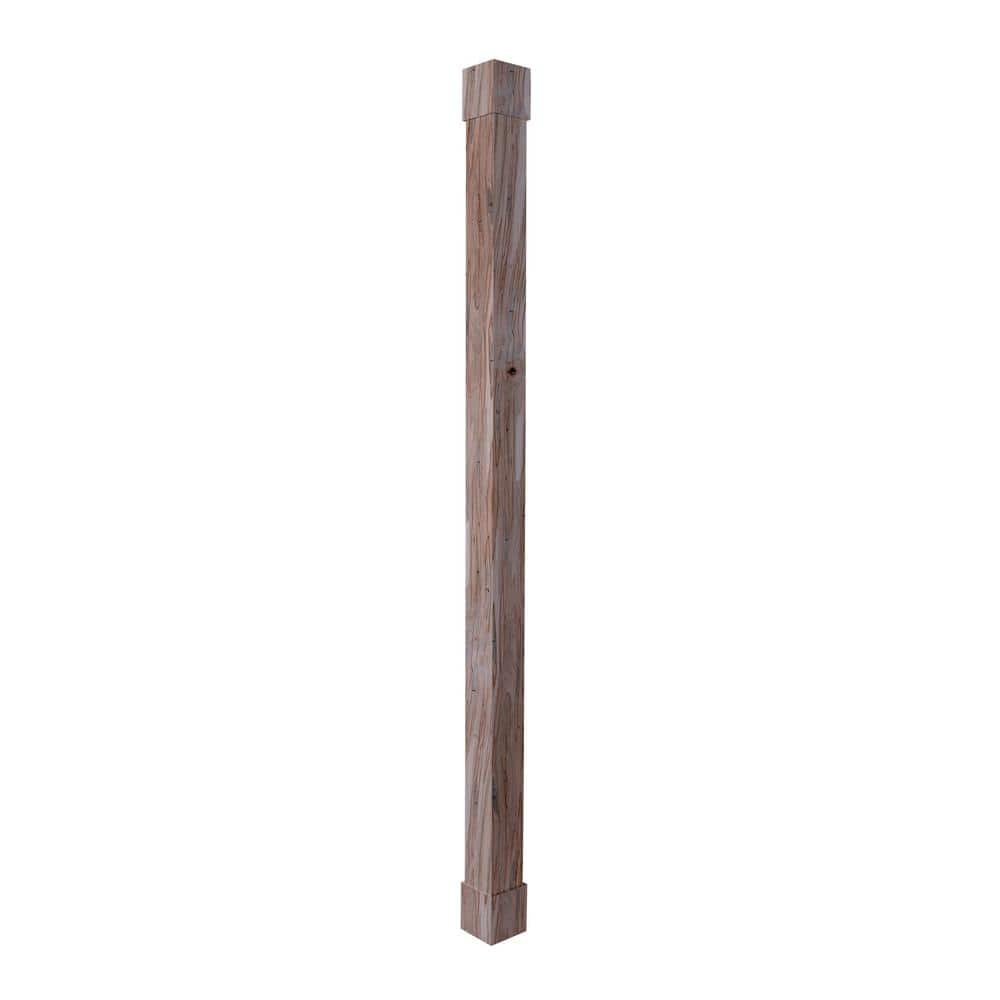 Unfinished Rustic Ambrosia Maple Column Wrap, 8.66 Feet