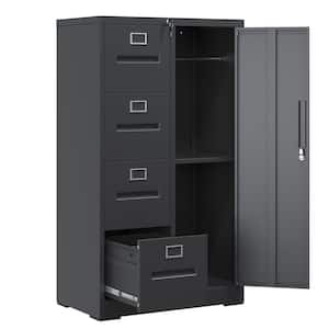 Mlezan Industrial Style Locker Steel Wardrobe Storage Cabinet with