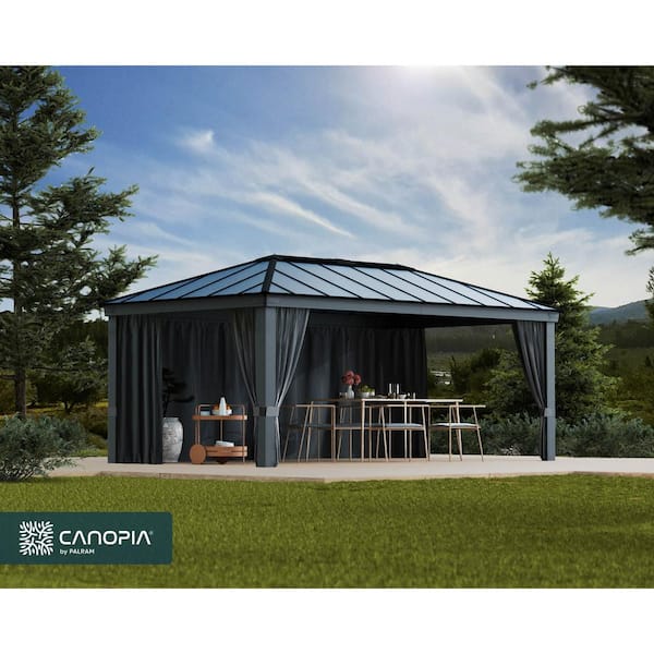 Curtain Set for Dallas 12 ft. x 20 ft. Outdoor Gazebo