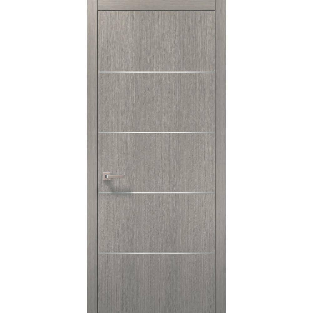 20 32 in. x 84 in. Right-Hand/Inswing Solid Wood Grey Oak Single Prehung Interior Door with Hardware price history on PriceWatchPro