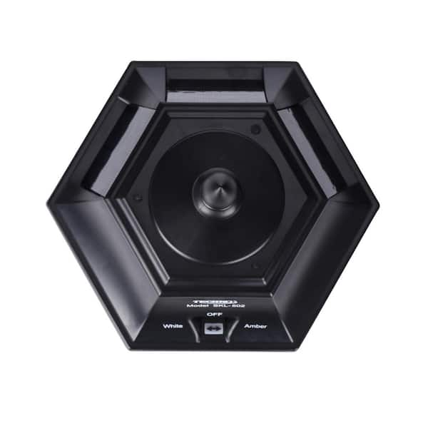 TECHKO Black Solar Wall or Pillar Integrated LED Outdoor Light