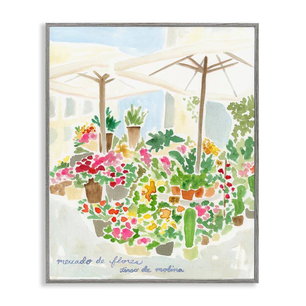 Canopy Covered Garden by June Erica Vess Gray Framed Nature Giclee Art Print 20 in. x 16 in. price history on PriceWatchPro