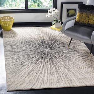 Evoke Black/Ivory 9 ft. x 12 ft. Geometric Area Rug