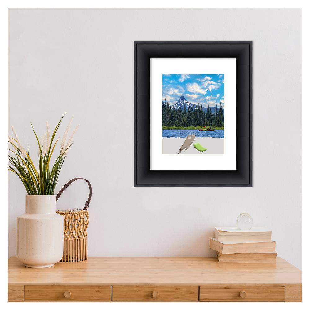 Nero Black Satin Finish Wood Wall Picture Frame