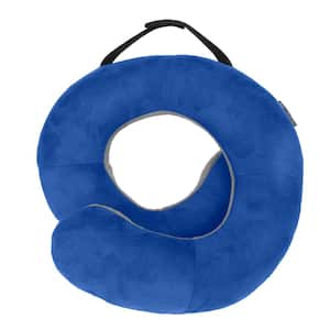Deluxe Cobalt Blue and Gray Wrap N Rest Pillow