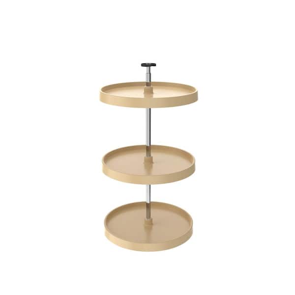Rev-A-Shelf 20 in. Almond Polymer Full Cir Lazy Susans 3-Shelf