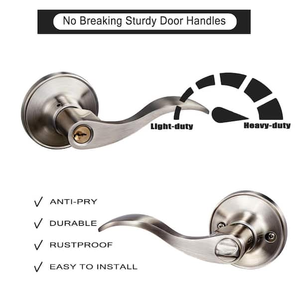24 in. x 80 in. Full-Lite Frosted Glass Interior Door Slab Solid Core MDF White Finished With Silver Curved Doorknob