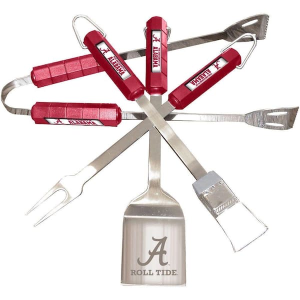 BSI Products NCAA Alabama Crimson Tide 4-Piece Grill Tool Set